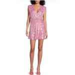Ramy Brook NWT  Reina Ruched Metallic Jacquard Mini Dress Size 6 Photo 1