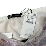 ZARA NWT  Tweed Bustier Crop Top Bloggers Favorite Pink Purple Plaid Size Small Photo 7