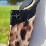 Chico's brown cheetah animal print jacket/blazer sz 0 Photo 8