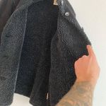 L.L. Bean Women's Sherpa Vegan Leather Coat Photo 4