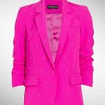 Generation Love Nadia Faux Pearl-Embellished Blazer in Magenta Size XS Photo 0
