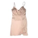 SheIn  V-neck Satin Slip Dress Photo 4