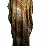 Vintage Animal Print Kaftan Coverup Dress 54PE Size undefined Photo 3