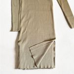 Magaschoni Brown Ribbed Sweater Dress Size Large Photo 2