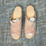 Five Worlds By Cordani Zafira Wooden Clog Sandal in Pink Nubuck Leather Size 9 Photo 5