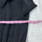 Lush Clothing Lush Payton Cinched Waist Black Bishop Sleeve Plunge Dress Photo 1