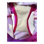 Vintage 90s Catalina Floral Ribbed Low Back High Cut Swimsuit Size Medium Pink Photo 2