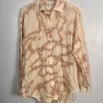 Sundry  button down cotton tie dye cream and brown size 0/XS Photo 0
