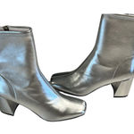 A New Day Women's  Pippa Chunky Heel Ankle Boots Silver Women Size 9.5 Photo 0