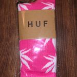 Funny HUF Weeds Socks Pink Photo 0