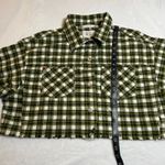 BDG Carissa Plaid Flannel Cropped Shirt Jacket Size M Grunge Y2K Casual Colorful Photo 11