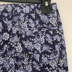 Drew NWT  Angelica Dayna Bluebird Floral Paisley Cropped Pants Indigo Navy Blue 4 Photo 9