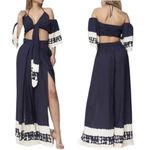 L'ATISTE Navy Blue & Cream Pants
Set(Size Medium) Photo 1