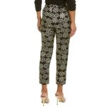 NWT FRANCES VALENTINE | Jacquard Black and Gold Metallic Lucy Pant Pants Sz. 0 Photo 3