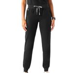 FIGS  Petite Black Jogger Pants Pull On Scrubs Zip Cargo Pocket Women’s Size MP Photo 11