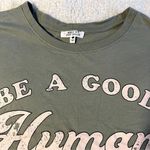 Messy Bun Just Chillin Be a Good Human Cropped T-Shirt - L Photo 1