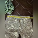 Robin’s Jeans gold on gold Animal print jeans sz 30 Photo 7