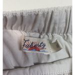 Faherty  Khai Beige Belted Tie Waist Puff Sleeve Square Neck Cotton Poplin‎ Dress Photo 5