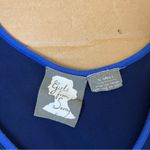 Anthropologie Girls of Savoy Blue Ruched Midi Dress Photo 6