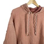 Aerie New Love Corded Cropped Hoodie in Orange Size M Photo 3