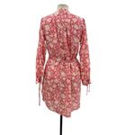 J.Crew Tie-waist Tunic Beach Dress Tossed Floral Print Pink Size XS Photo 7