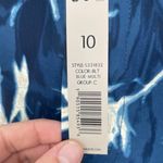 Nic+Zoe  Women's Blue Floral Botanical Vintage Pull-On Relaxed Trousers Size‎ 10 Photo 10