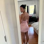 Edikted Ballerina Lace Up Sequin Mini Dress Photo 3