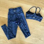 CHRLDR Snake Victory Sports Bra & High Waisted Leggings in Blue Photo 6