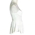 Sky to Moon Shades of Love Bustier Eyelet Mini Dress Bodysuit White Size S NWT Photo 5