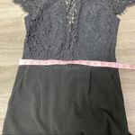 Dynamite  Lace Top V-neck Jumpsuit Black S Photo 5