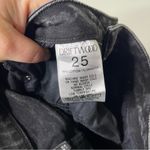 Driftwood  Meg Destroyed High Rise Cropped Jeans in Marble Black Raw hem 25 Photo 4