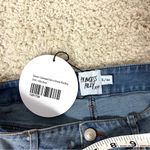 Princess Polly  Light Blue Frayed Jean Shorts S/M Photo 3