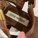 Steve Madden Steve Madden Sincere Brown Faux Leather Strappy Back Sandals Size 7.5 Photo 9