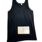 American Apparel  Large Classic Girl Black Cotton Tank Top 71b Photo 6