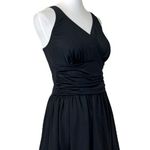 D & Co. Women's Beach Ruched Waist Black Swimsuit Dress Adjustable Size 12 Photo 2