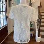 Gypsies & Moondust  NWOT White Floral Lace Tee Photo 1