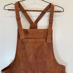Aerie  Women's Brown Acid Wash Corduroy Oversized Jeans Overalls Photo 1