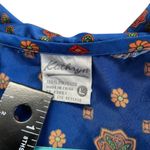 Kathryn Pajama Set Short Sleeve Top & Shorts Blue Floral L Size L Photo 12