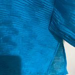 Chico's Vibrant Teal Blue Textured Jacket Blazer Tunic Sz 2 -L 12 Photo 11