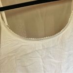 American Rag White Spaghetti Strap Maxi Dress with Lace Detail Photo 3