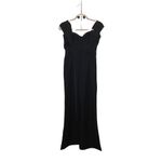 Few Moda jumpsuit black cocktail party sleeveless off shoulder wide leg L Photo 13