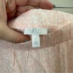 Abound  Skirt Elastic Waist Light Pink White Dot Print Casual Neutral Mini Photo 5