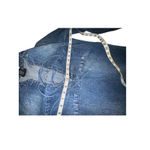 Wet Seal Wet‎ Seal Denim Dress XS Long Sleeve Lace Up Fringe Hem Casual Shirt Dress Photo 4