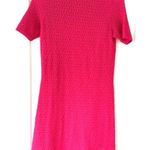 Banana Republic  Pointelle Short Sleeve Mini Sweater Dress Fuchsia Pink XS Photo 1