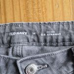 Old Navy  O.G. Short Women Size 14 High Rise Distressed Cuffed Cut Off Gray Denim Photo 2