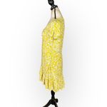 Wish  Golden Bloom Dress Women's Large Yellow Mini V-Neck Puff Sleeve Ruffle RTR Photo 3