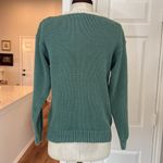 Petite Sophisticate Vintage rose detail embroidered crew neck sweater Photo 8