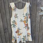 Free People Summer In Tulum Linen Blend Floral Printed Tunic Top In Ivory Size M Photo 2