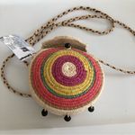 Hand Made a green Hands Bolivia Woven 5” Round Crossbody Purse Photo 0