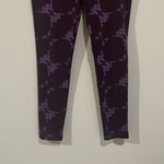 Kappa Leggings Women L Violet-Grape-White Gym Athletic Athleisure Yoga Active Photo 2